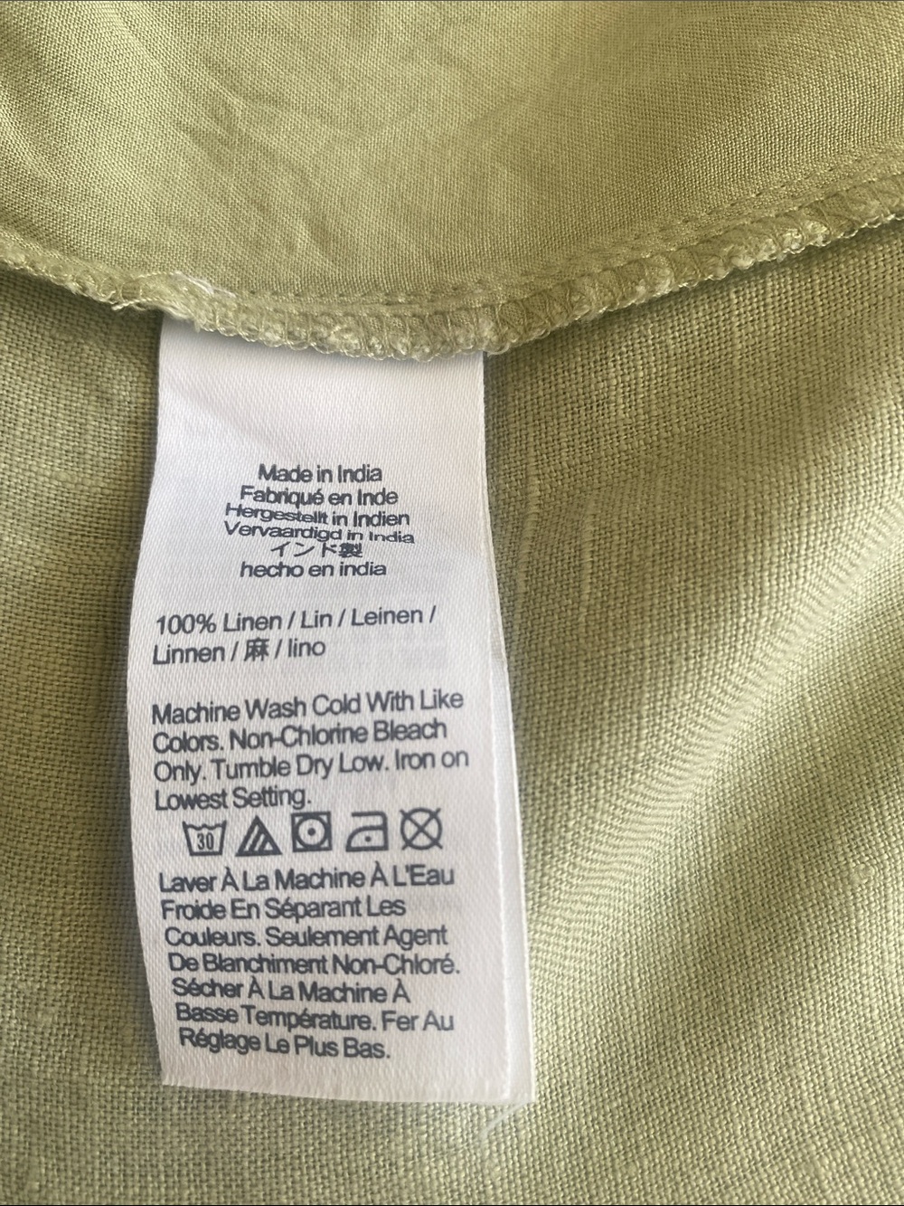 J. Crew Wide Leg Linen Blend Pants in Pale Sage Green - Picture 6 of 7
